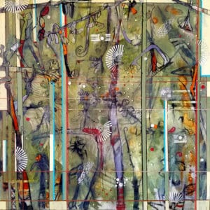 "Tendrils" Mixed Media by Delna Dastur