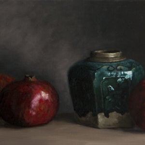 "Pomegranates and Ginger Jar" by Elizabeth Floyd