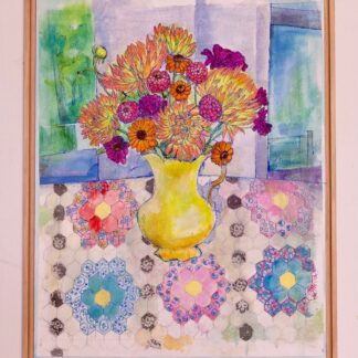 August / Zinnias for Remembering by Ali Wunder