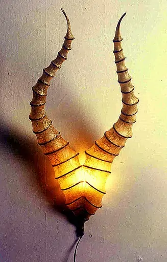 "Antler Sconce" Metal Sculpture
