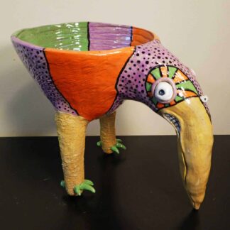 Whimsical Bird Bowl by Sabine Arndt