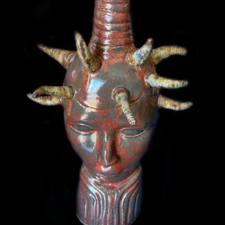 Temmoku Face by Sabine Arndt