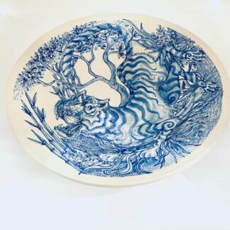 Asian Tiger Plate by Marcel Artes Deolazo