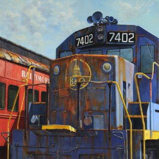 B&O Engine 7402 by Raymond Burns