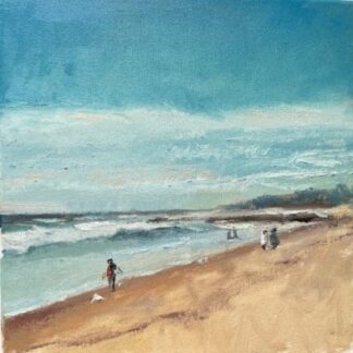 Chilly Beach Walk in San Diego by Karen Baith