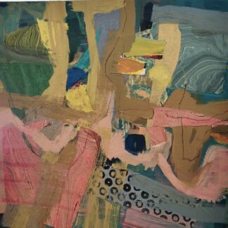 Abstract Composition with Collage by Linda Bankerd