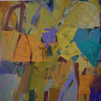 Abstract Composition with Collage #2 by Linda Bankerd