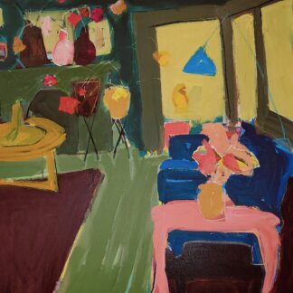 Interior with Pink Table by Linda Bankerd