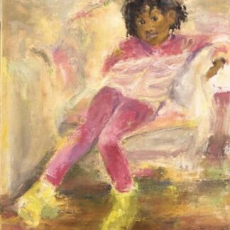Pink Princess with Yellow Boots by Lisa Bernstein