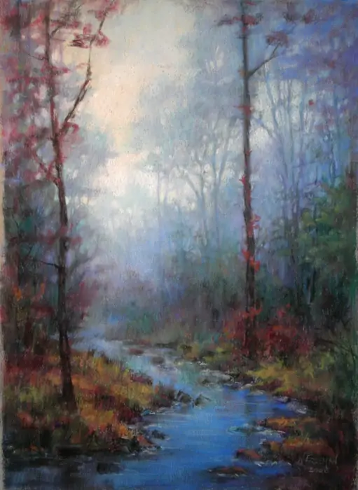 Nancy Freeman "Blue Morning" Pastel