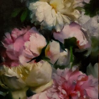 Fall of Peonies 2 by Vicki Blum