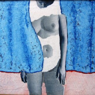 Behind Blue Drapes by Donald Cicconi