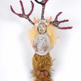 North, Potential-South, Action; Talisman Series, flip doll (two-sided) by Erika Cleveland