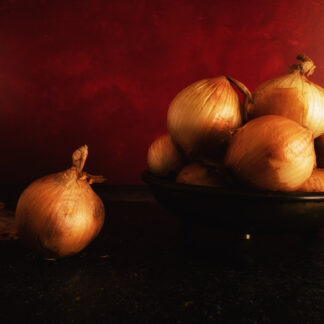 Still Life with Onions by Ron Colbroth