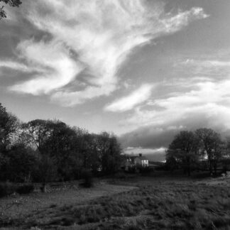 House & Clouds Scotland by Ron Colbroth