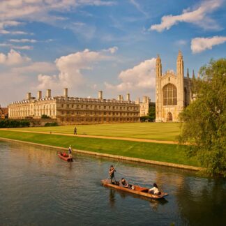 Punting on the River Cam by Ron Colbroth