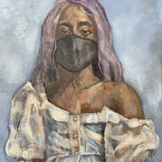 Portrait of Giselle during Covid Sequestration by Donna Cramer