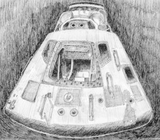 Apollo 11 Command Capsule by Ariane D'Souza