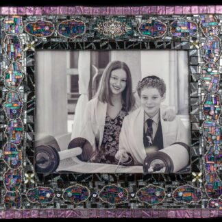 Hamsas: Mixed Media Mosaic Frame by Cheri Day