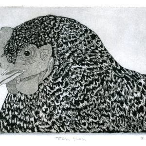 Pamela Day "Zen Hen" Etching