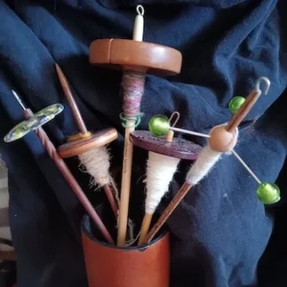 Hand Spindles – making yarn without a wheel!