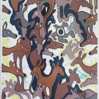 Deer Mosaic by Joan Slottow