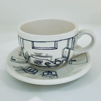 The Flat Tea Cup by Luis Artes Deolazo