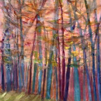 Windy Autumn Trees by Sheila Flanders