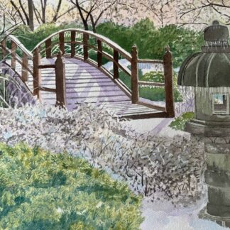 Snow Fell in the Japanese Garden by Leigh Fulton