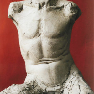 Thanasi Papapostolou "Gianni Torso" Clay Sculpture