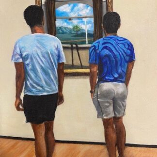 Art Lovers 3 - Rene Magritte: La Condition by Leni Gurin