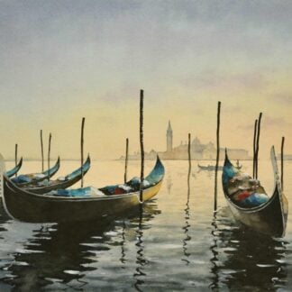Venice Gondolas by Jinchen Han
