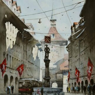 Clock Tower in Bern by Jinchen Han
