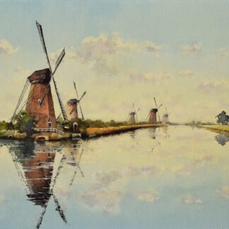Windmills in Netherlands by Jinchen Han