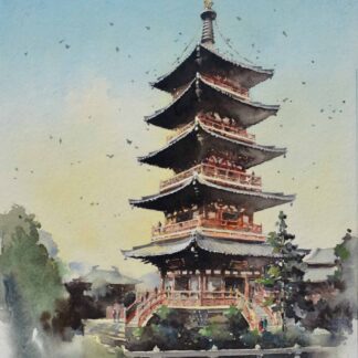 Pagoda in Hanshan Temple by Jinchen Han