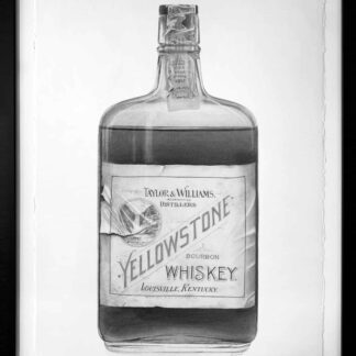 Yellowstone Bourbon Prohibition Era Bottle by Brie Hayden
