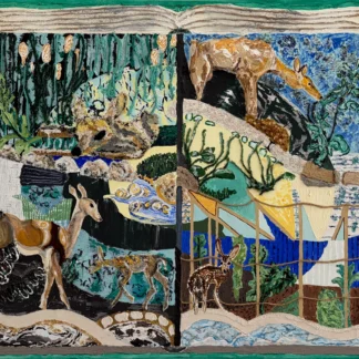 Deer in the Garden by Joan Slottow