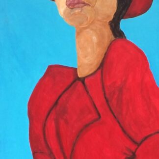 Woman in Red by Jinny Isserow