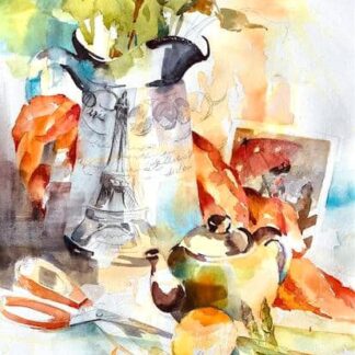 A Pitcher and a Teapot by Alice Kale