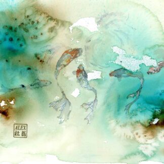 Koi Pond by Alex Tolstoy