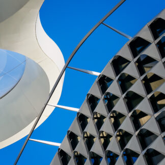 Curves and Blue by Judy Guenther