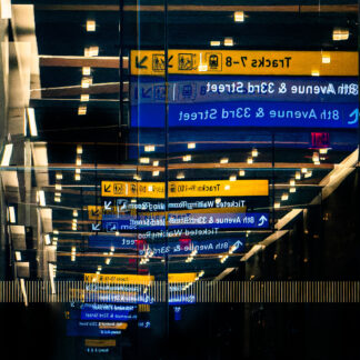Train Station Reflection by Julie Miller