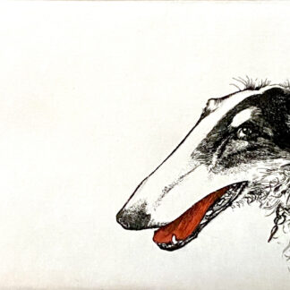 Borzoi Sketch by Viviane De Kosinsky