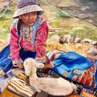 Girl in the Peruvian Highlands by Laura Lofgren