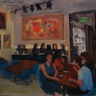 Dinner Chat with Art by Steve Mabley