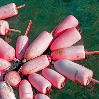 Lobster Buoys by Jane Mann