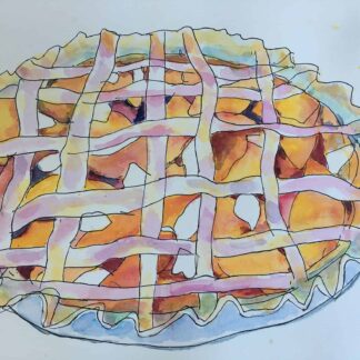 peach pie by Dale McGrath