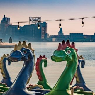 Domino Sugar Evening by Suzanne McIntire