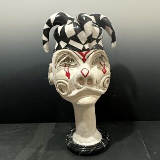 Harlequin Clown Dark Jester by Christine Moerenhout- Hubloue