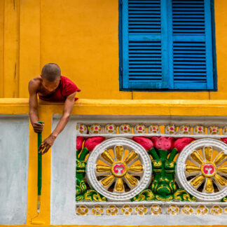 Monk Painting the Temple by Craig Nedrow